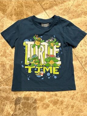 Teenage Mutant Ninja Turtles 'Turtle Time' Graphic Tee Kids Size 2T EUC